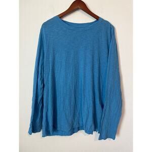 LOFT Blue Long Sleeve T-Shirt